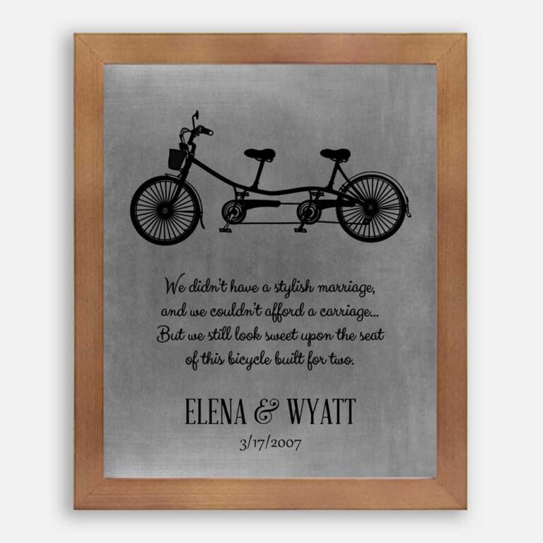 Personalized Gift With Heartfelt Message For Anniversary