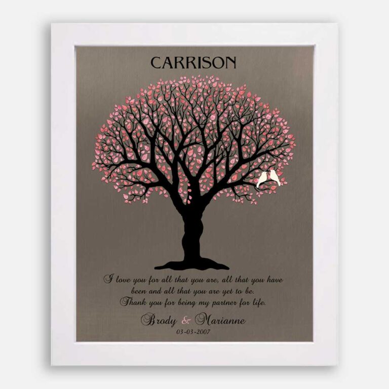 A Handcrafted Gift With A Love Poem Etched Over It