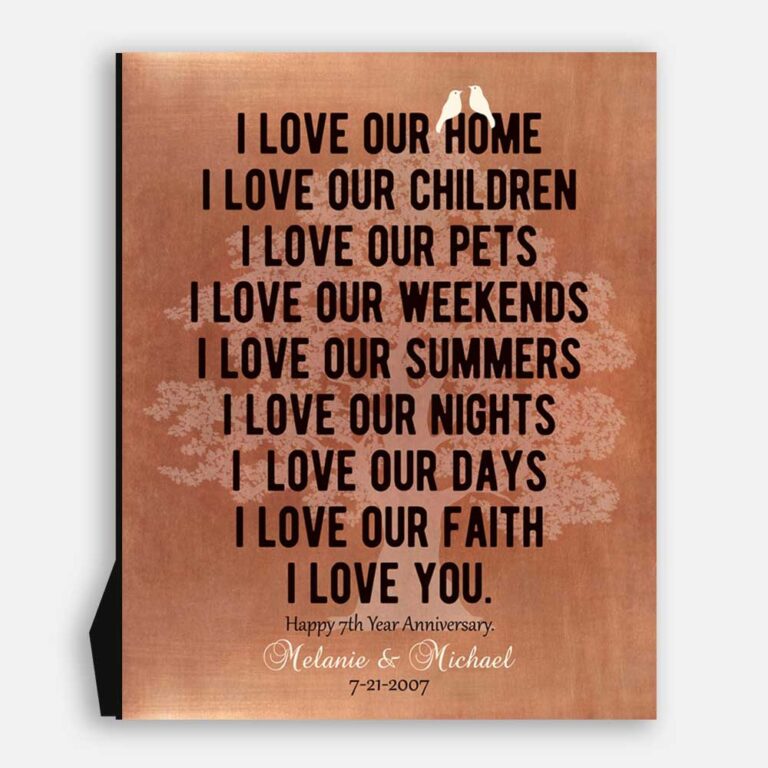 Love Message Printed Over The Family Tree