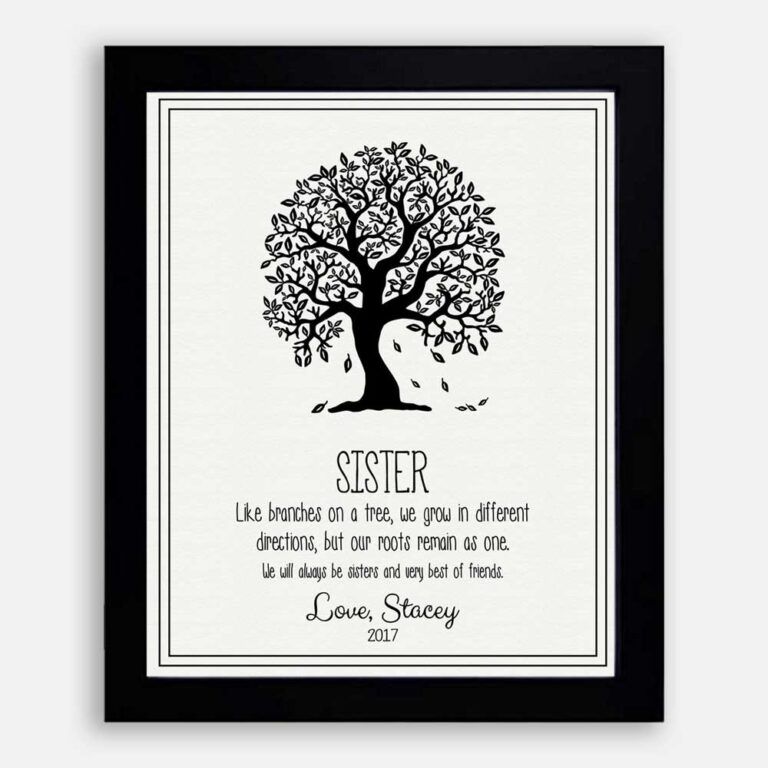 Handcrafted Gift With A Tree