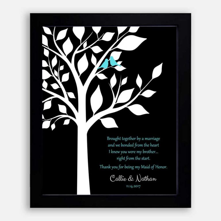 Handmade Gift With A Heartfelt Thank You Poem To Your Brother In Law