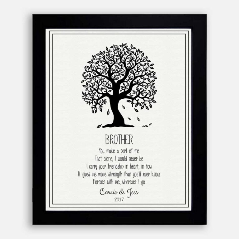 A Beautifully Handcrafted Gift For Brother In Law With A Warm Message