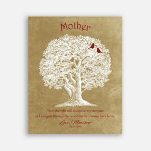 Mother Oak Tree Your Strength Will Always Be My Compass Mothers Day Gift #CWA-1233