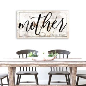 Mother Highland Cow Rustic Farmhouse Wall Decor #FF-1041