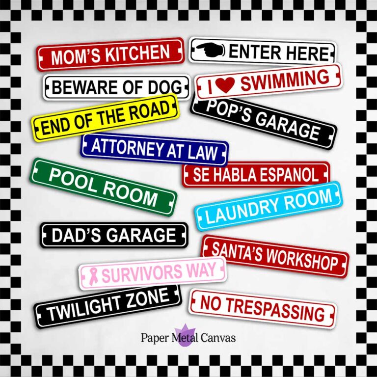 Street signs are fun to share and collect!