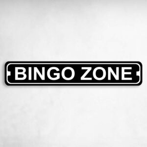 Bingo Zone Novelty Metal Street Sign to add to your sign collection.