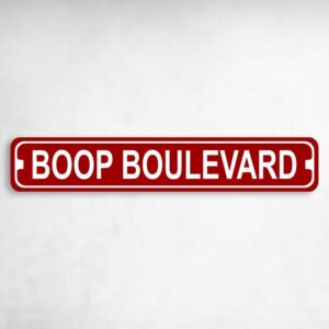 Boop Boulevard Novelty Metal Street Sign to add to your sign collection.