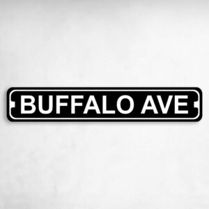 Buffalo Ave Novelty Metal Street Sign to add to your sign collection.