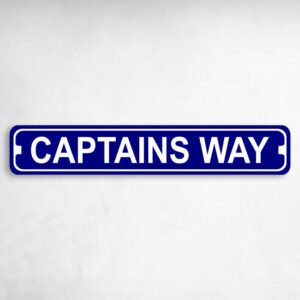 Captains Way Novelty Metal Street Sign to add to your sign collection.