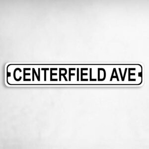 Centerfield Ave Novelty Metal Street Sign to add to your sign collection.