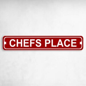Chefs Palace Novelty Metal Street Sign to add to your sign collection.