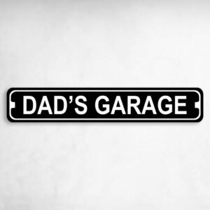 Dads Garage Novelty Metal Street Sign to add to your sign collection.