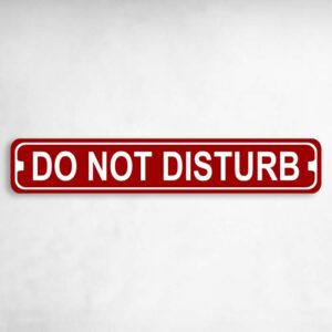 Do Not Disturb Novelty Metal Street Sign to add to your sign collection.