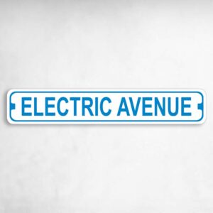 Electric Avenue Novelty Metal Street Sign to add to your sign collection.