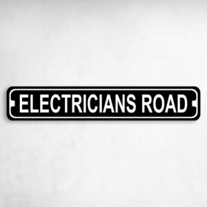 Electricians Road Novelty Metal Street Sign to add to your sign collection.