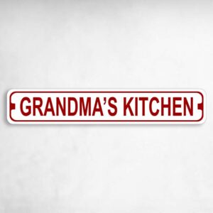 Grandmas Kitchen Novelty Metal Street Sign to add to your sign collection.