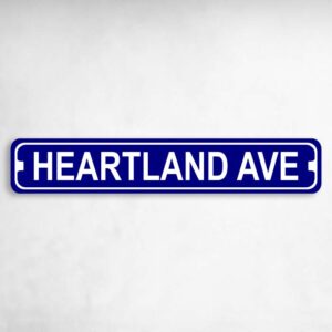 Heartland Avenue Novelty Metal Street Sign to add to your sign collection.