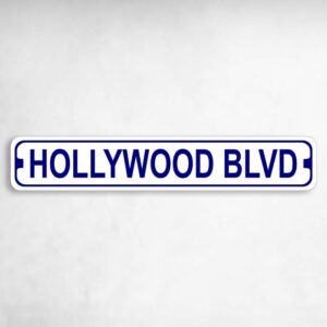 Hollywood Boulevard Novelty Metal Street Sign to add to your sign collection.