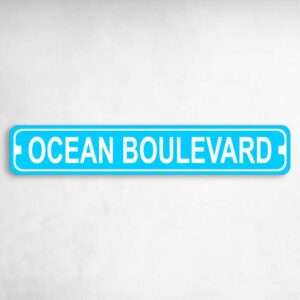 Ocean Boulevard Novelty Metal Street Sign to add to your sign collection.