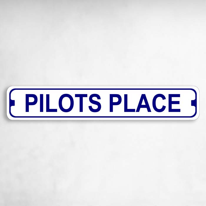 Pilots Place Novelty Metal Street Sign to add to your sign collection.