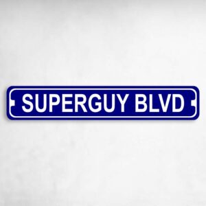 Superguy Boulevard Novelty Metal Street Sign to add to your sign collection.