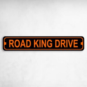 Road King Drive Harley Novelty Metal Street Sign to add to your sign collection.