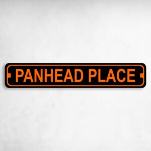 Panhead Place Harley Novelty Metal Street Sign to add to your sign collection.