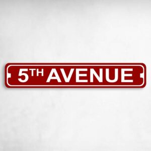 Fifth Avenue New York Novelty Metal Street Sign to add to your sign collection.