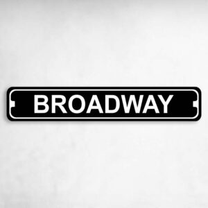 Broadway New York Novelty Metal Street Sign to add to your sign collection.