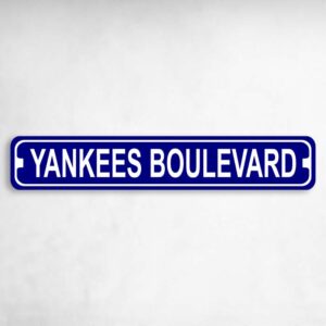 Yankees Boulevard New York Novelty Metal Street Sign to add to your sign collection.