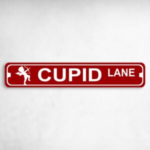 Cupid Lane Valentine's Day Novelty Novelty Metal Street Sign to add to your sign collection.
