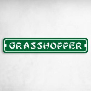 Grasshopper Karate MMA Novelty Metal Street Sign to add to your sign collection.