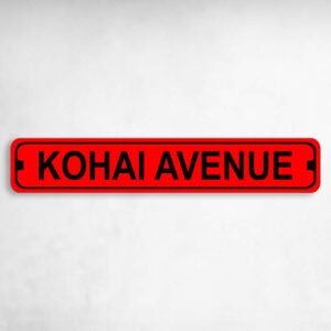 Kohai Avenue Karate MMA Novelty Metal Street Sign to add to your sign collection.