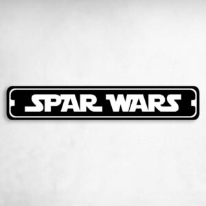 Spar Wars Karate MMA Novelty Metal Street Sign to add to your sign collection.