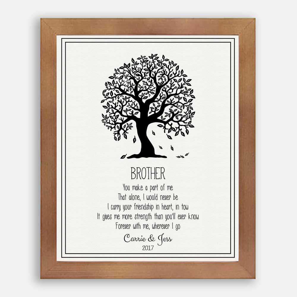 Personalized Thank You Gift From Sister, Brother To ...