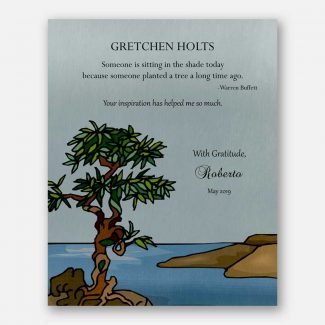 Gift For Teacher, Personalized Gift For Mentor, Leader Gift, Thank You Boss Gift, Warren Buffett Quote, Sea, Tree, Gift For Inspiration 1812