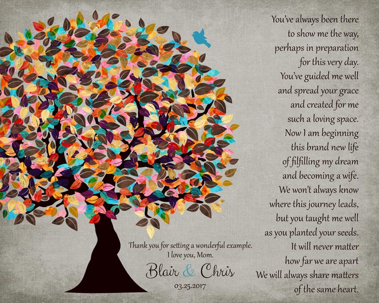 You are currently viewing Mother Poetry Wedding Day Tree Gift From Daughter – Personalized for Blair