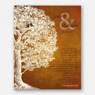 Personalized Gift Family Tree Anniversary Plaque