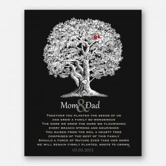 Mom and Dad Oak Tree Lovely