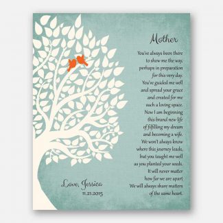 Thank You Gift For Mother From Daughter Gift From Bride To Parents Personalized Gift For Mother of Bride #LT-1139