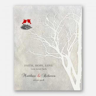 Anniversary Gift, White Bare Tree, Faith