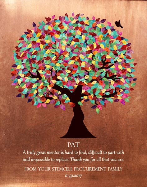 You are currently viewing Mentor Gift Colorful Tree – Personalized for Stacy