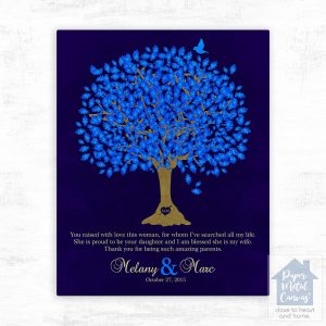 Oak Tree Wedding Wall Plaque Gift for Mother Of The Bride LTC-1106