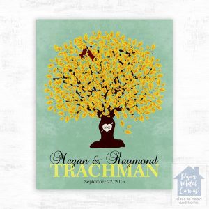 Oak Tree Wedding Wall Plaque Gift for Couple LTC-1107