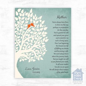 Weddding Tree Poem Wedding Wall Plaque Gift for Mother LTC-1139