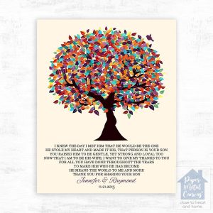 Spring Tree Wedding Wall Plaque Gift for Mother Of The Groom LTC-1167