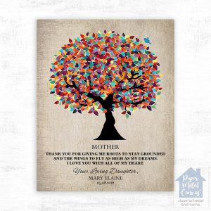 Colorful Spring Tree Mother's Day Wall Plaque Gift for Mom LTC-1223