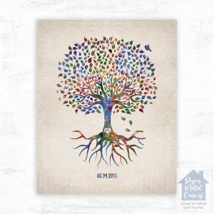 Tree with Roots Anniversary Wall Plaque Gift for Couple LTC-1248