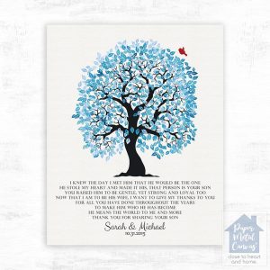 Artful Tree Wedding Wall Plaque Gift for Mother Of The Groom LTC-1266
