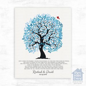 Artful Tree Wedding Wall Plaque Gift for Parents LTC-1269
